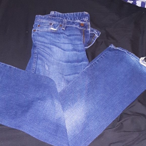 Mid Rise Bootcut Blue Jeans - Picture 3 of 3